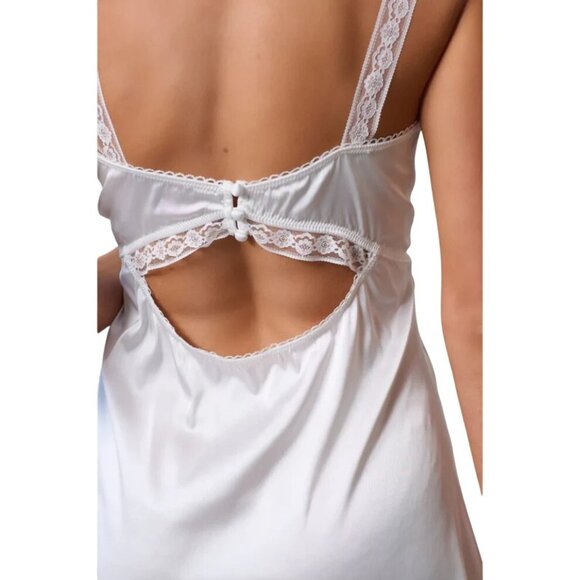 KAT THE LABEL Capri Slip in Ivory Small New Womens Tank Mini Lingerie Lace - Picture 12 of 14